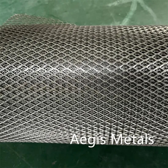 Ti Expanded Mesh Sheet Electrolizer Cathodic Protection Ta1 Titanium Plate Mesh 